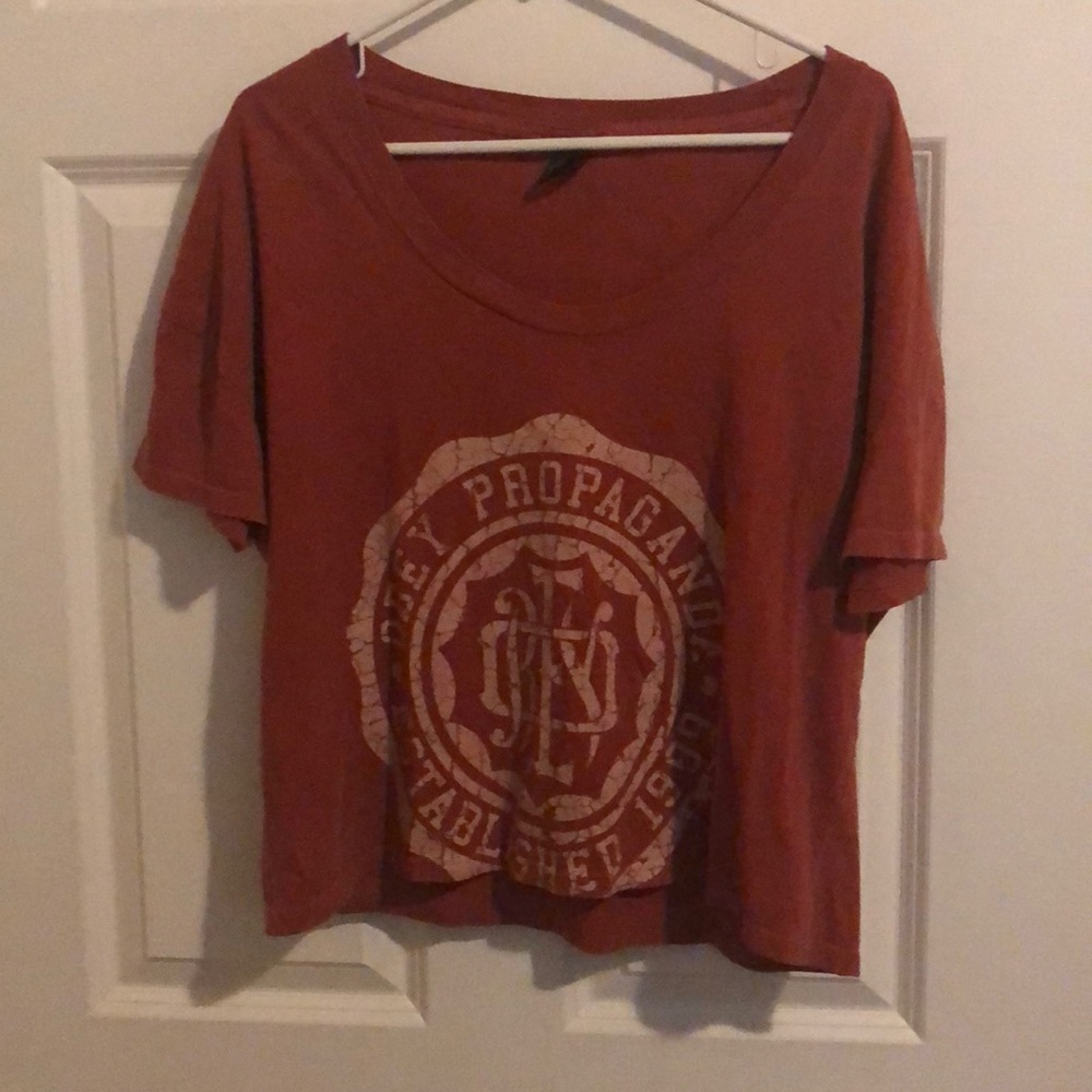 S Obey burnt orange box tee